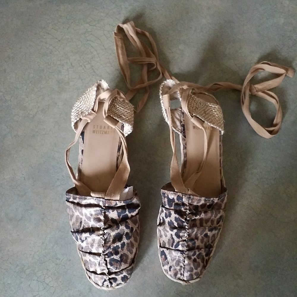 Stuart Weitzman Espadrille Sandal. Sz 6.5"